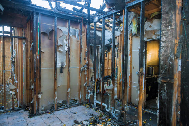 Professional Emergency Fire Cleanup technician working in Poteet, TX